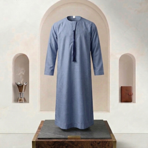 Premium Kids Omani Jubba (Sky Blue)