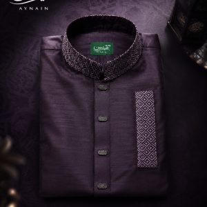 Royal Plum Designer Panjabi