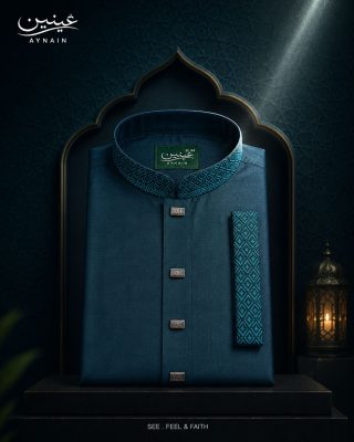 Imperial Teal Designer Panjabi